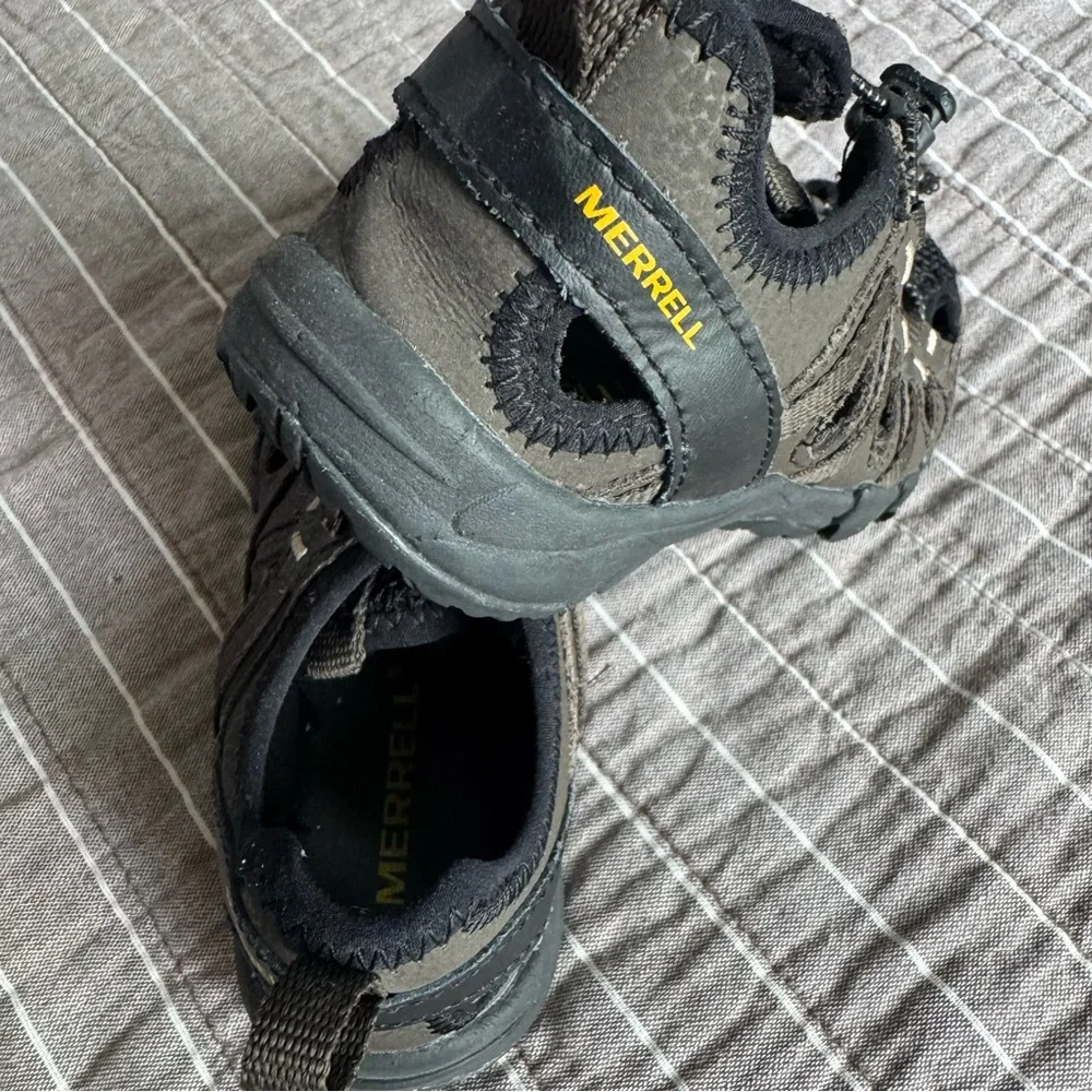 Merrell Kids Hydro Shandal ChopRock Water Sandals Black Brown Boys Size‎ 13